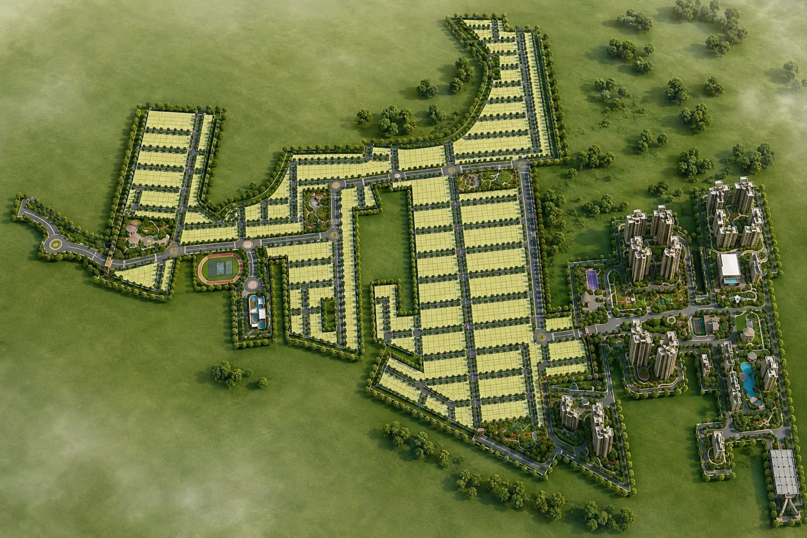 Urbanrise Opus 96 — site layout plan