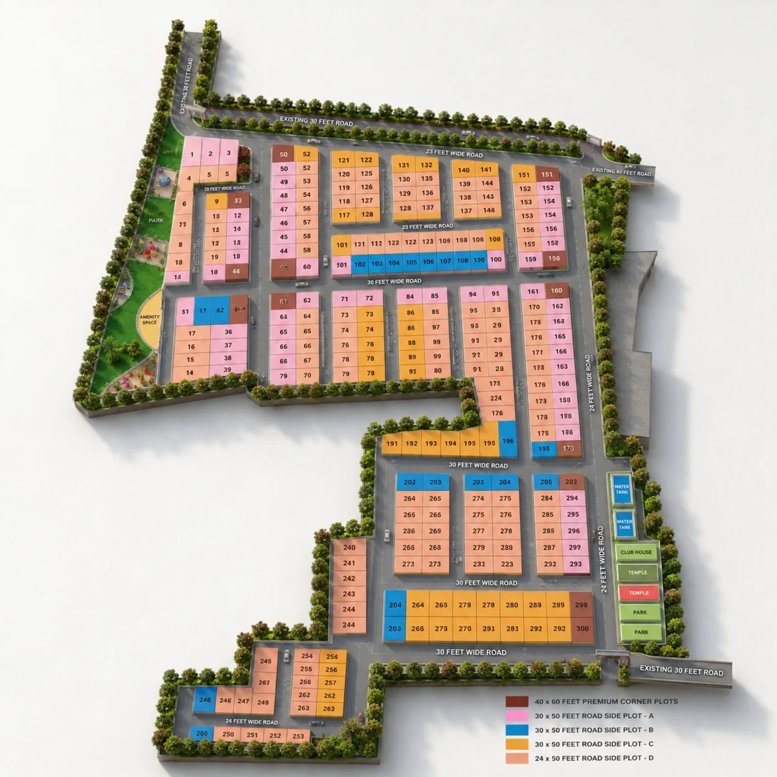 Pacifica Enchante — site layout plan