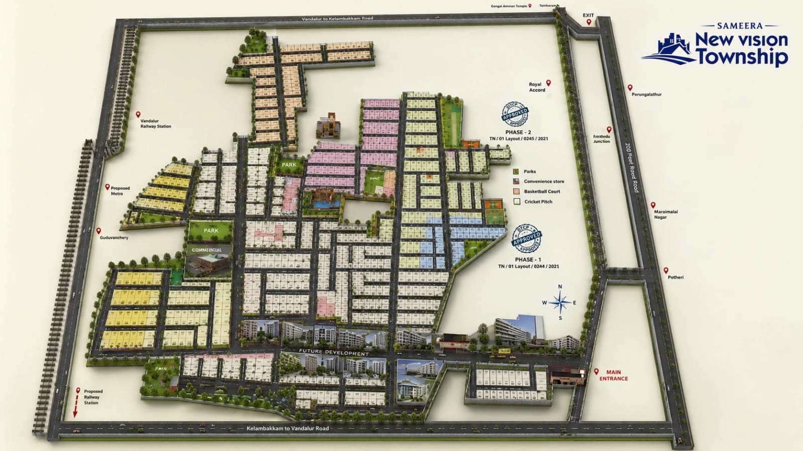 Sameera New Vision Township — site layout plan