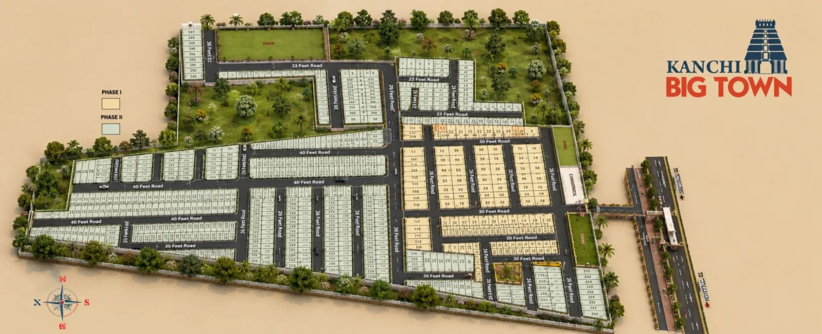 Sameera Kanchi Big Town — site layout plan
