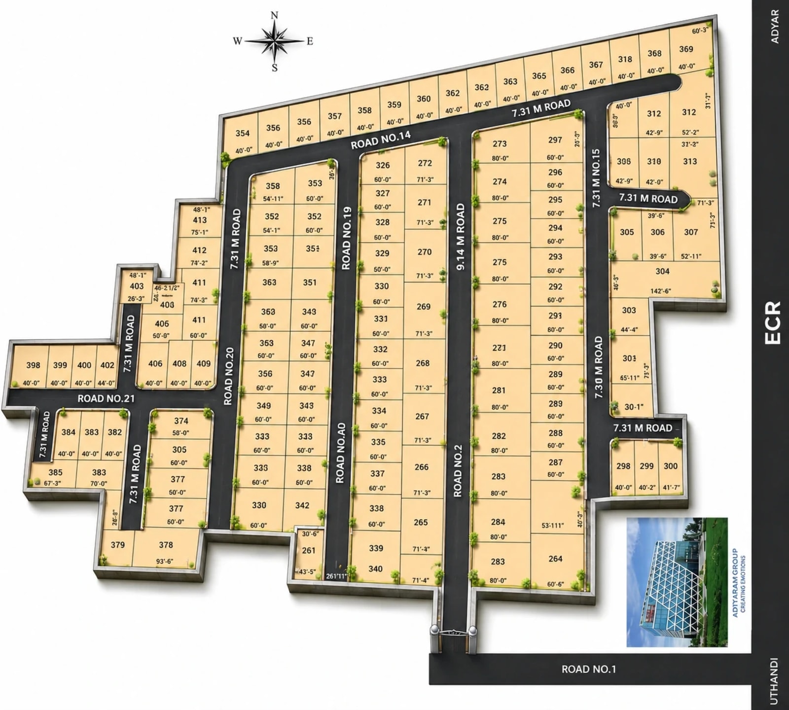 Adityaram Nagar Phase 5 — site layout plan