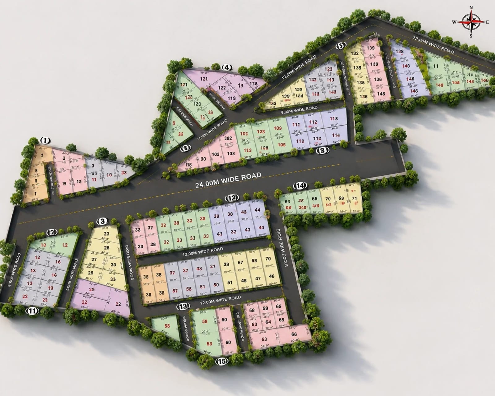 Redbrick Genesis — site layout plan