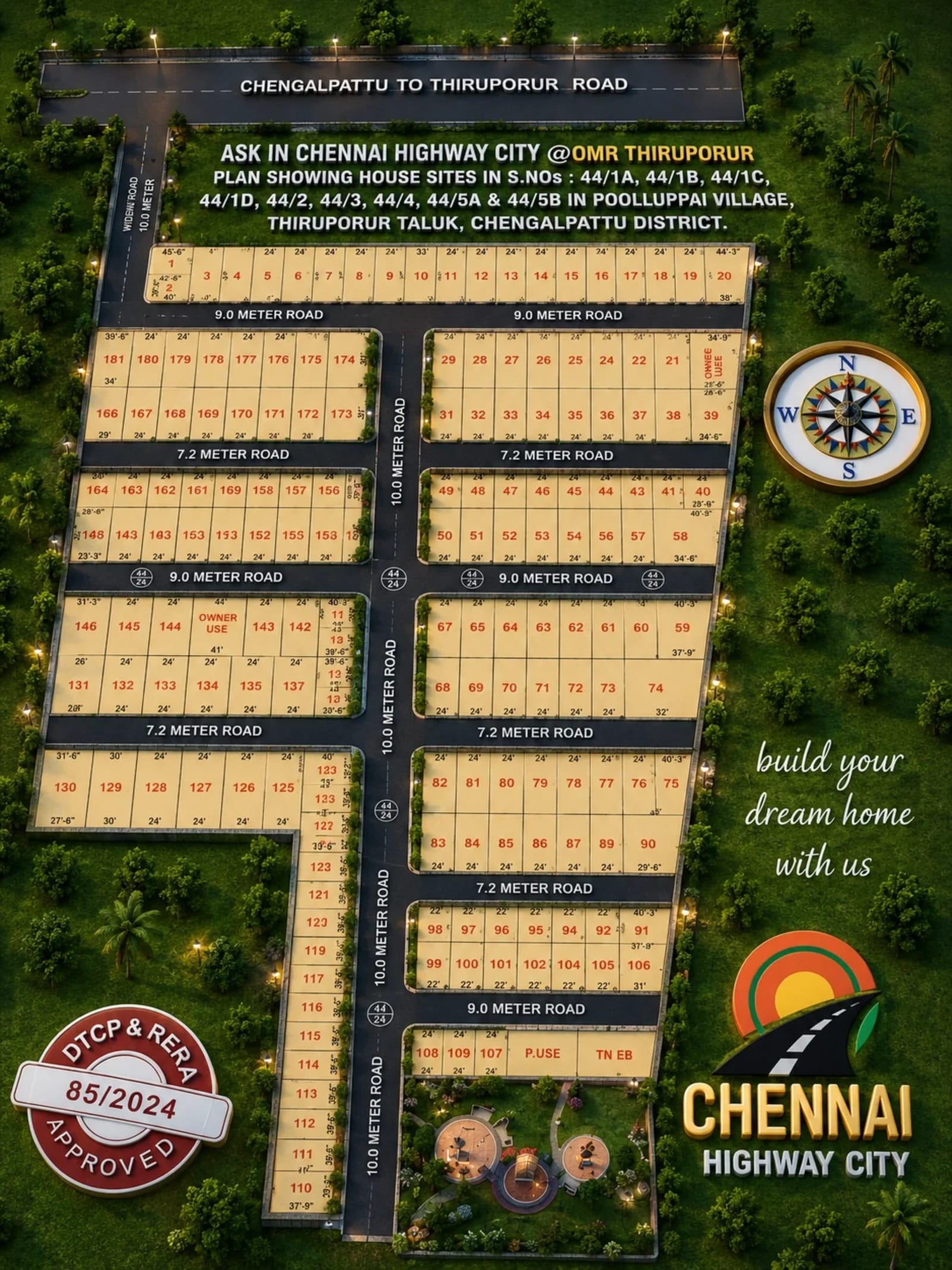 ASK Chennai Highway City — site layout plan