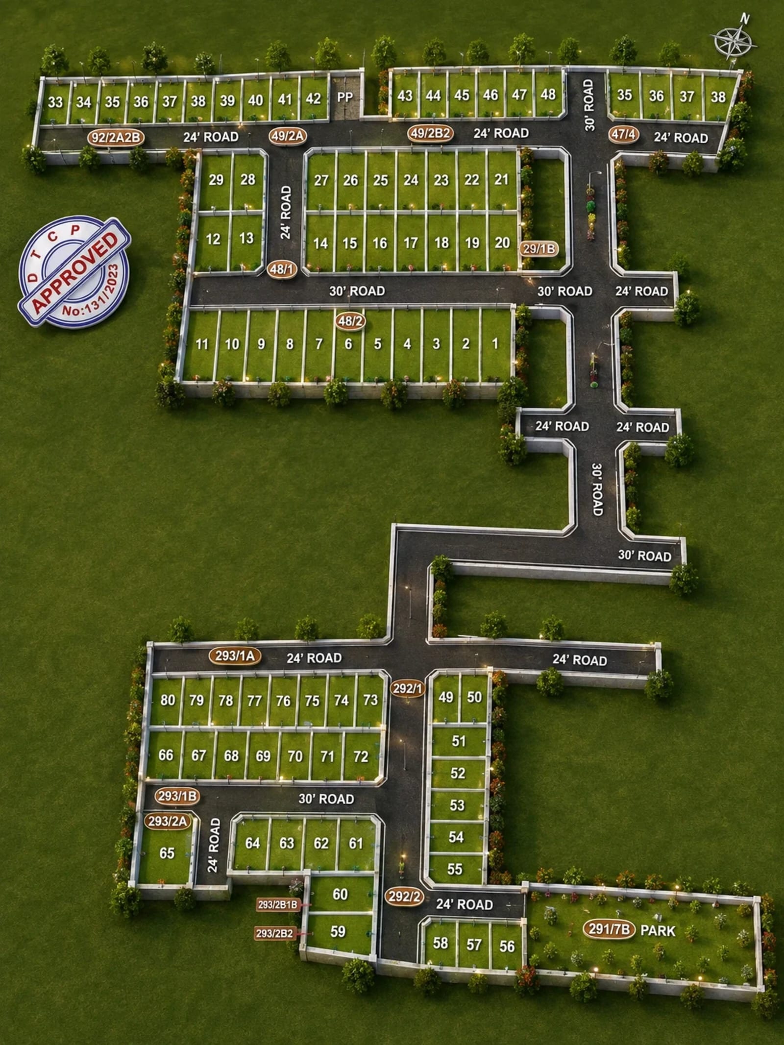 KPN AVP Kanagam Nagar — site layout plan