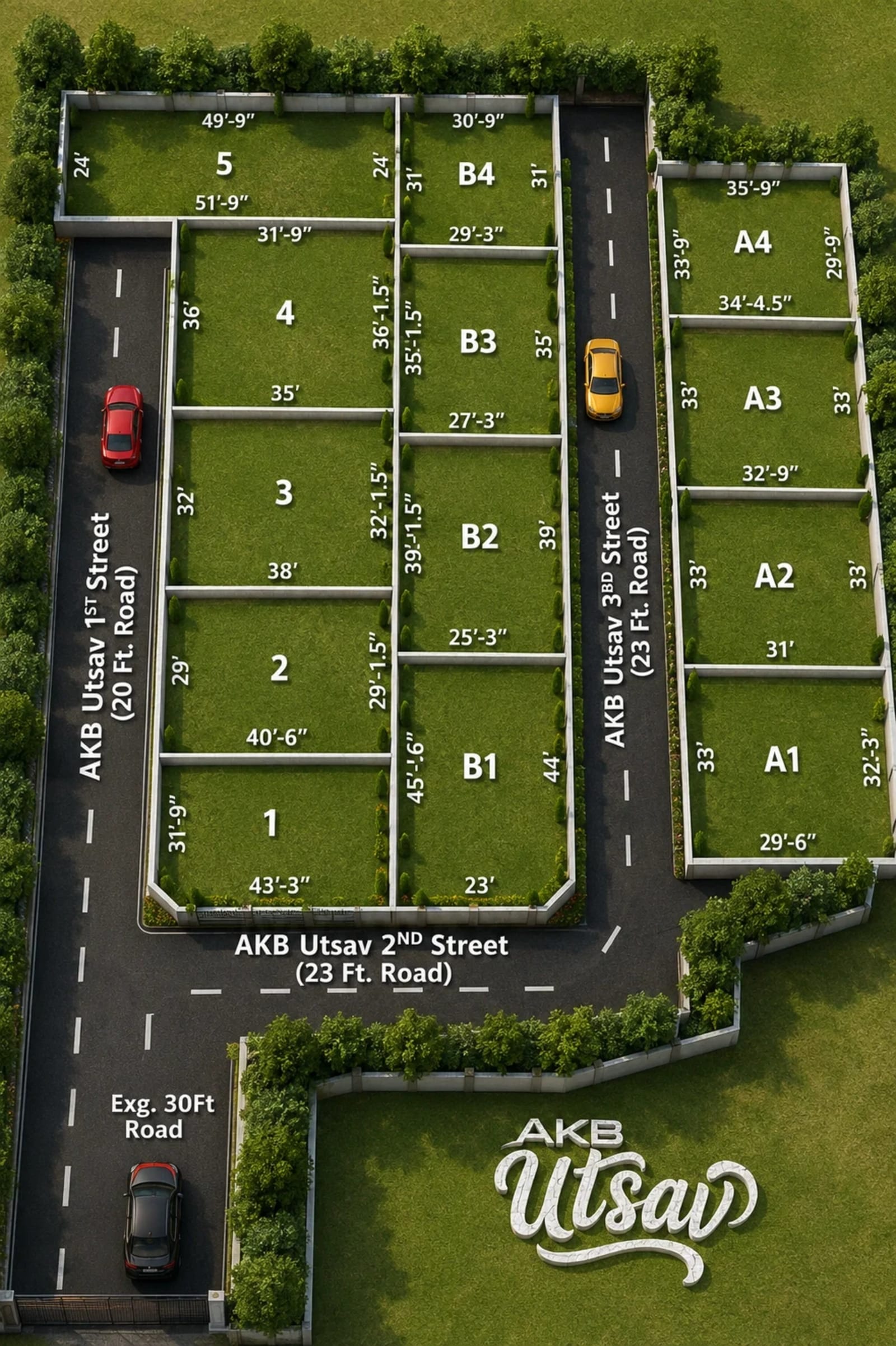 AKB Utsav — site layout plan
