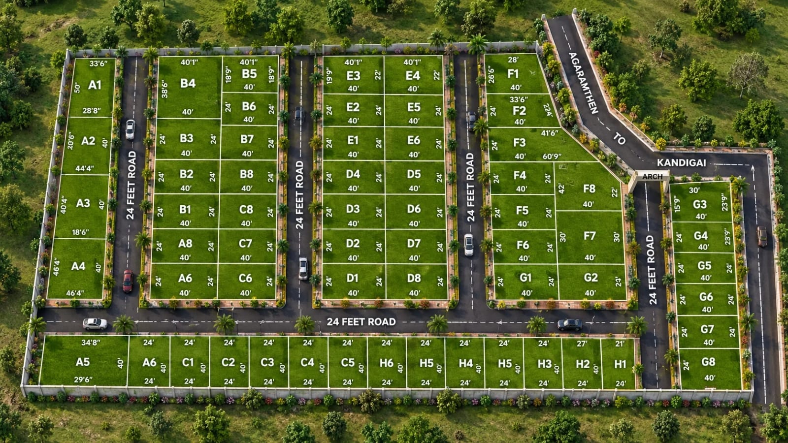 Vamanan Diamond City — site layout plan