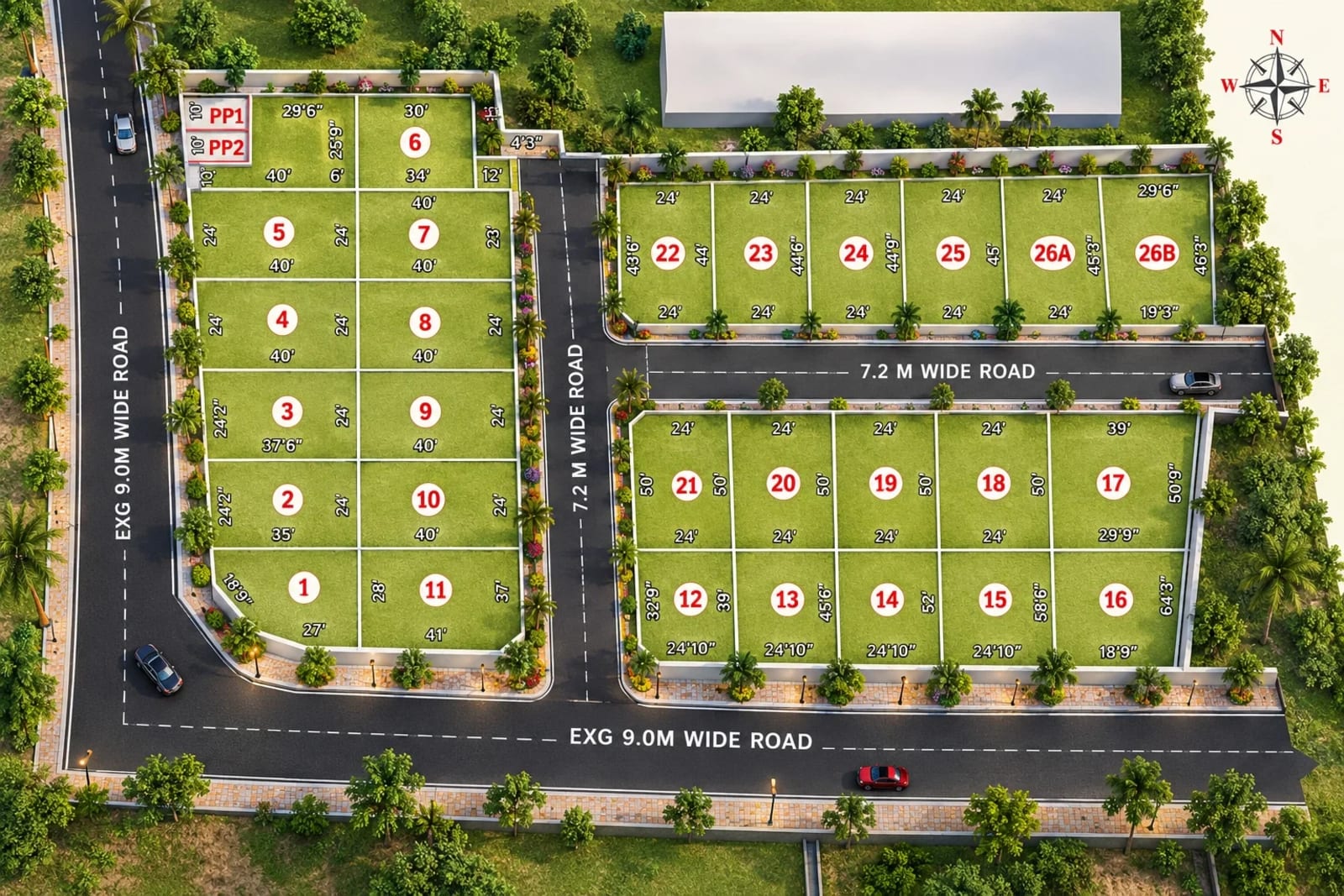 Vamanan Pink Avenue — site layout plan