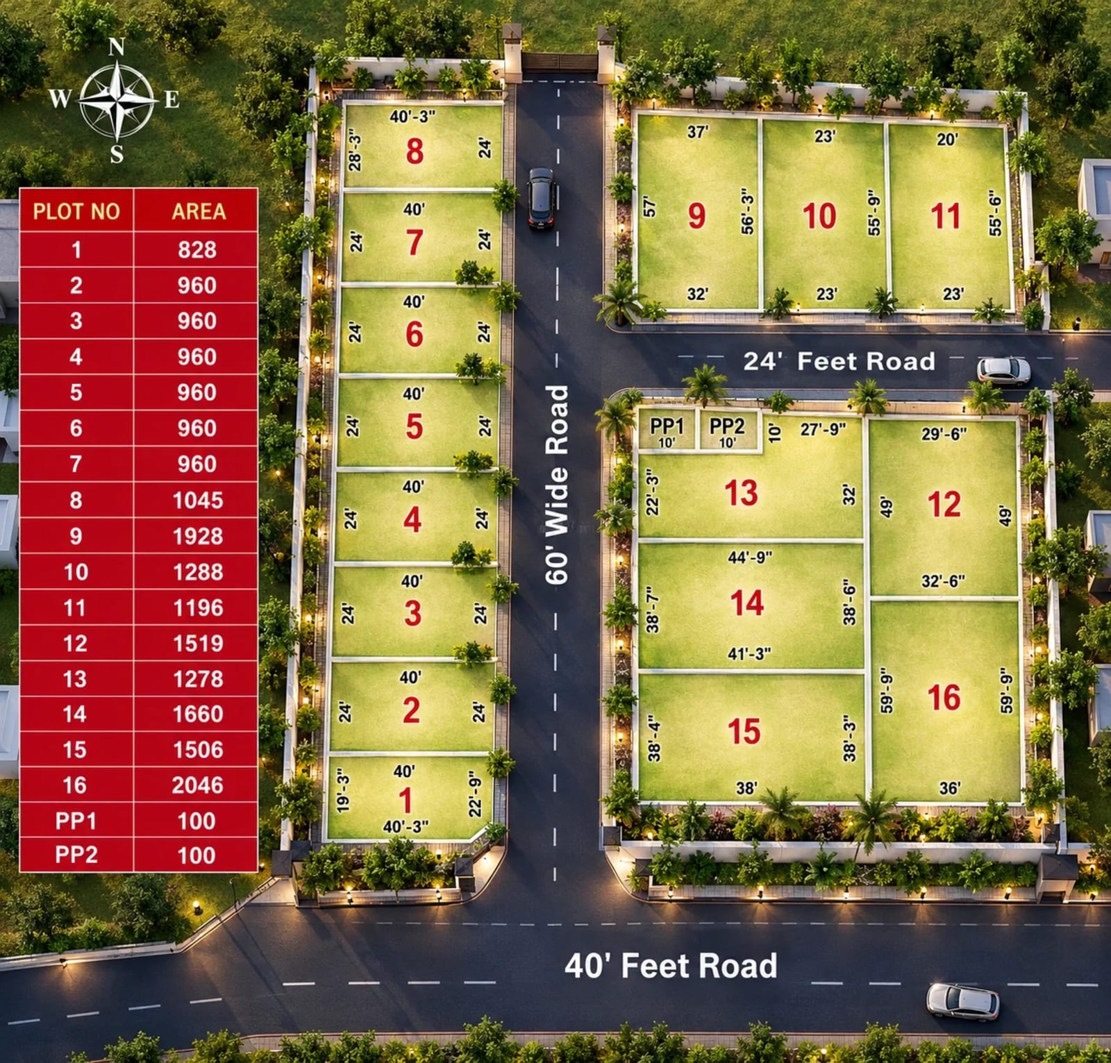 Vamanan Avenue — site layout plan