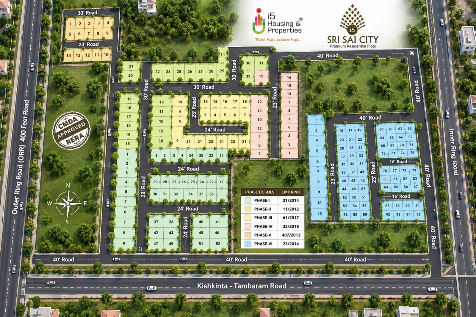 i5 Sri Sai City — site layout plan