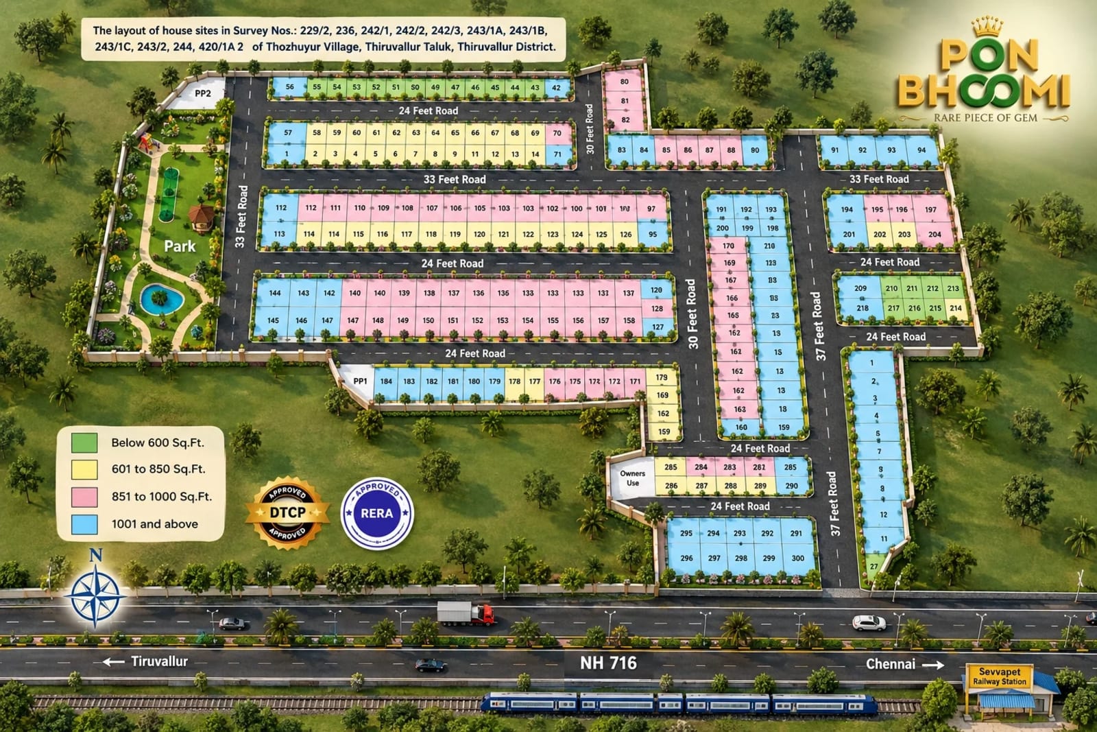 GP PonBhoomi — site layout plan
