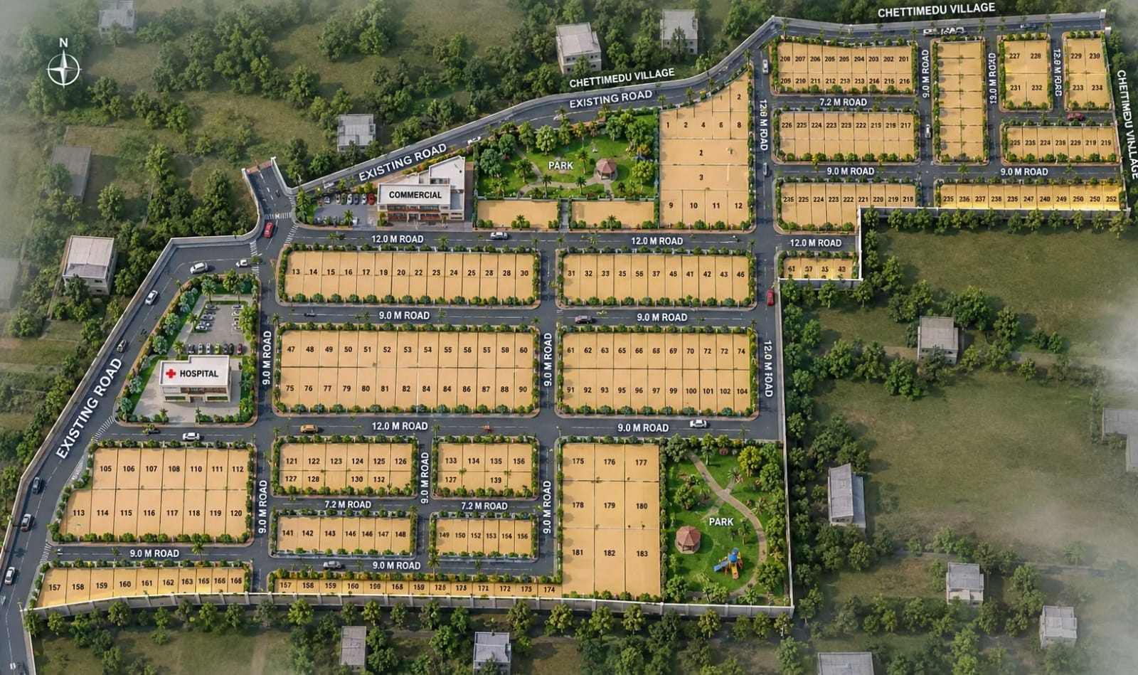 Premier KVT Township — site layout plan