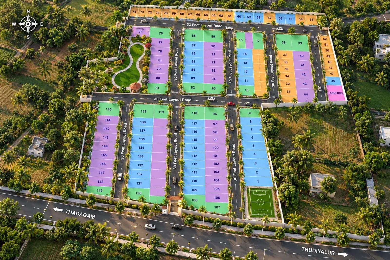 Adissia Echo Valley — site layout plan