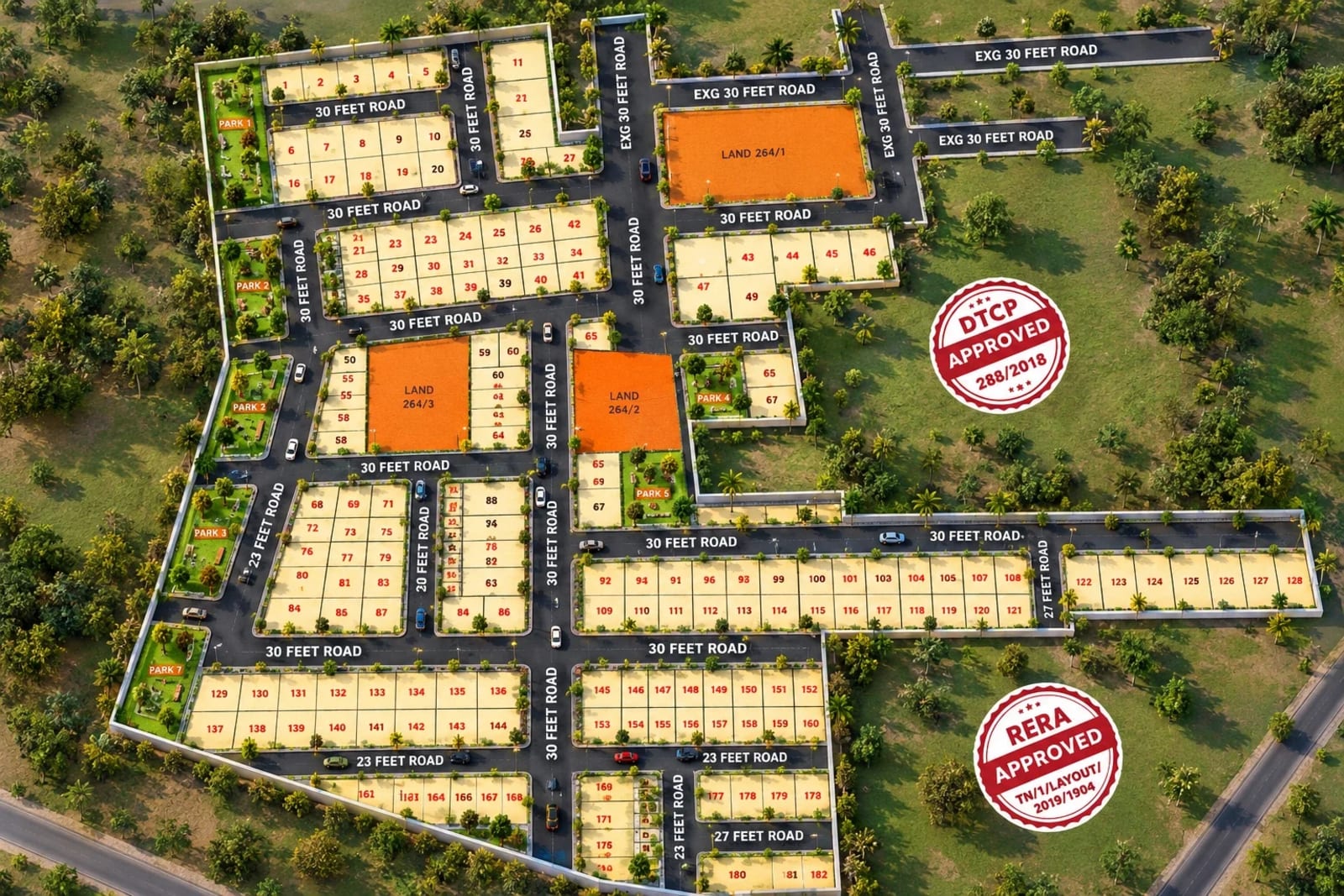 Premium JJS Sakthi Nagar — site layout plan