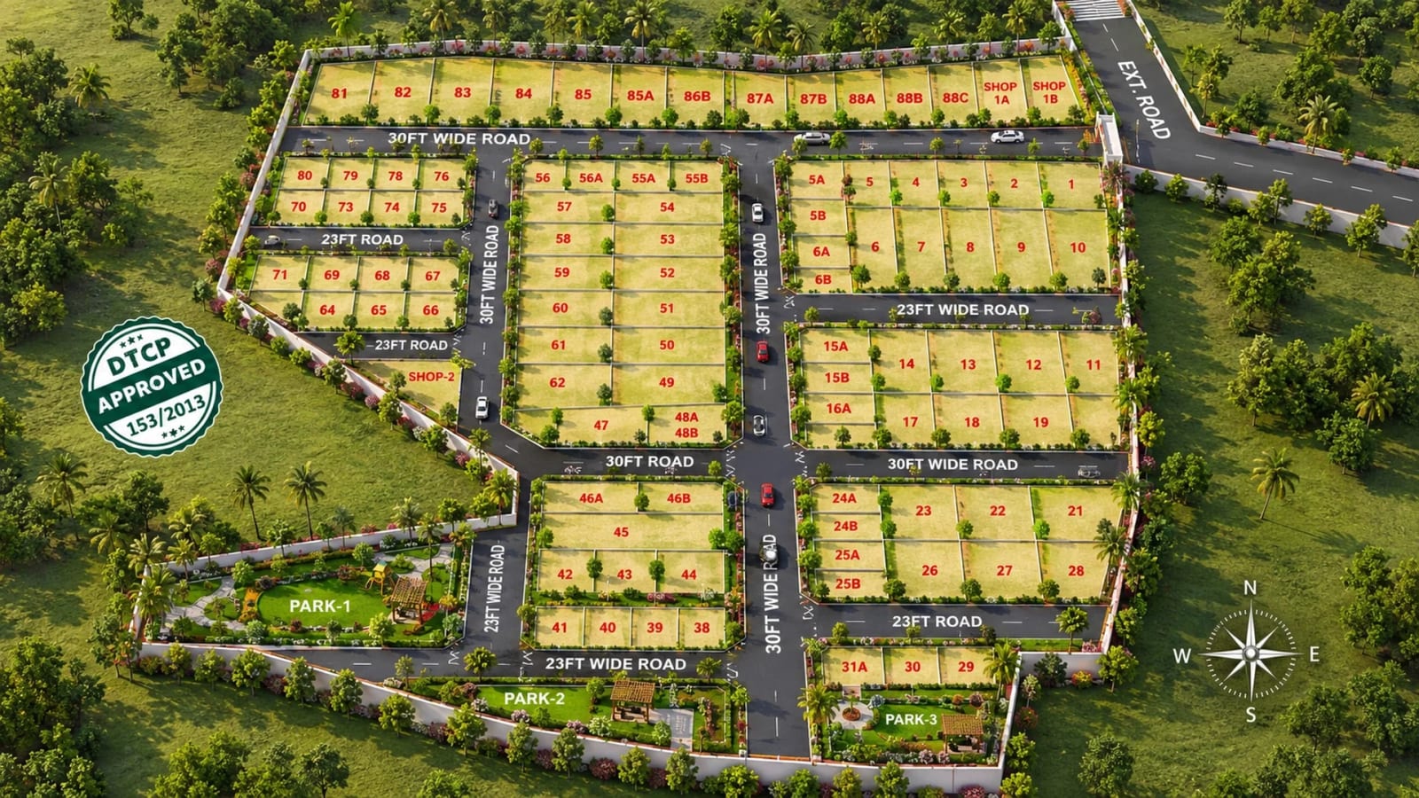 Premium Sri Aishwaryam Nagar — site layout plan