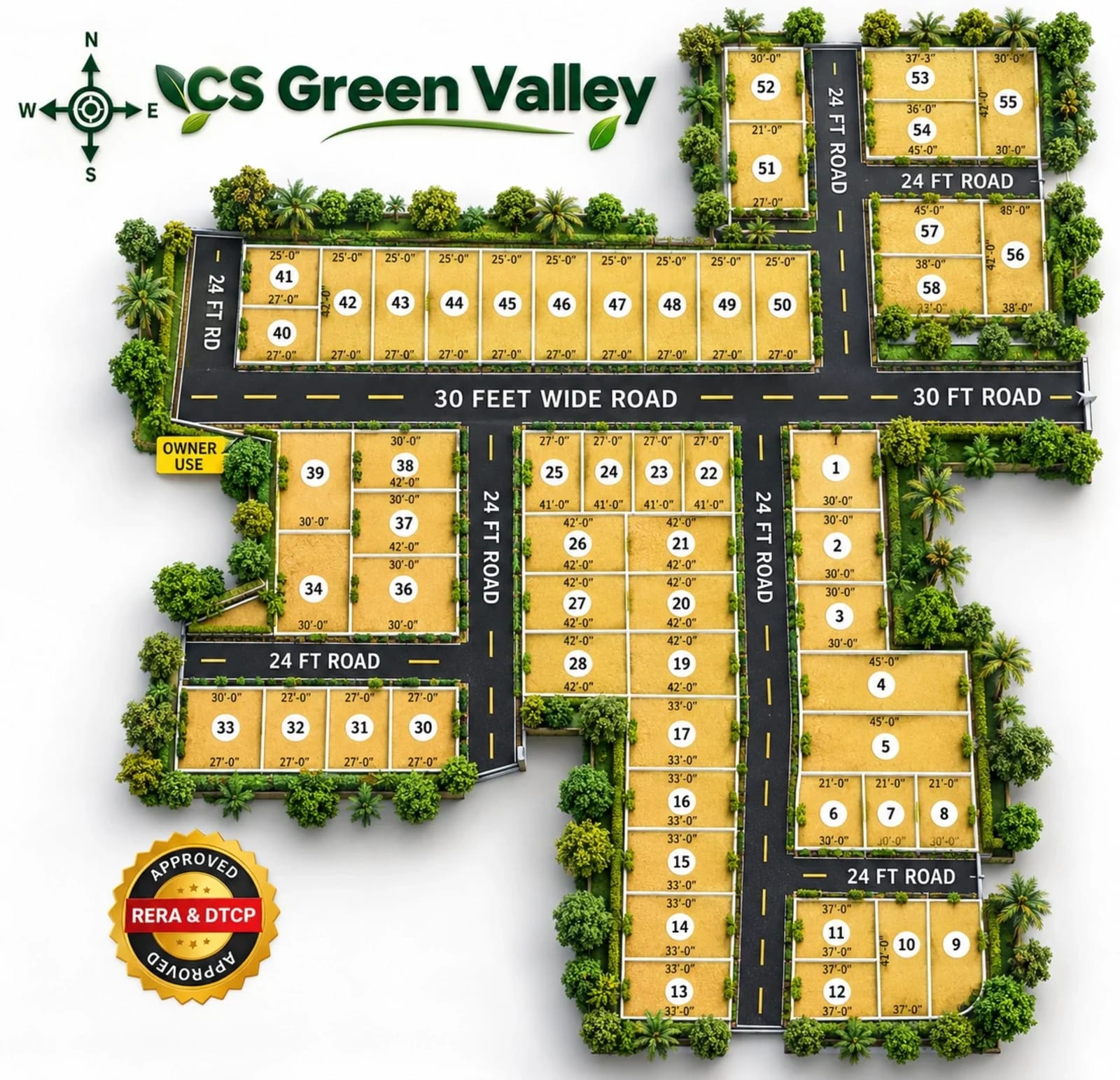 GTK CS Green Valley — site layout plan