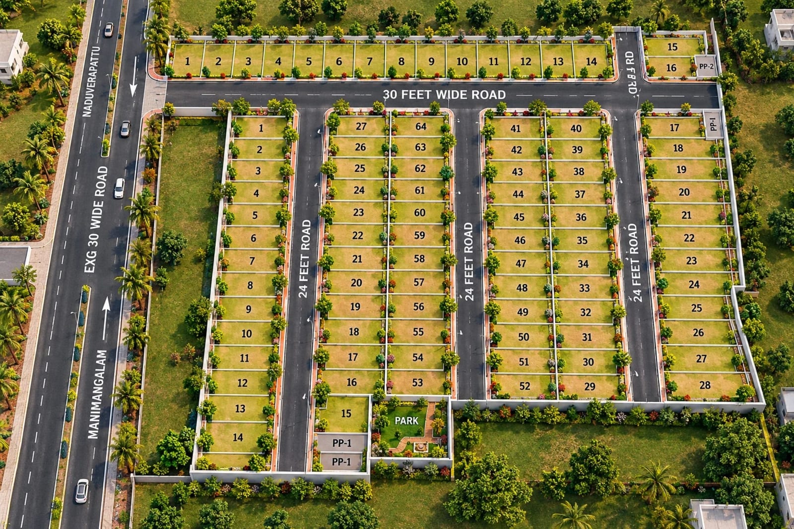 GTK Shobha Maple Homes — site layout plan