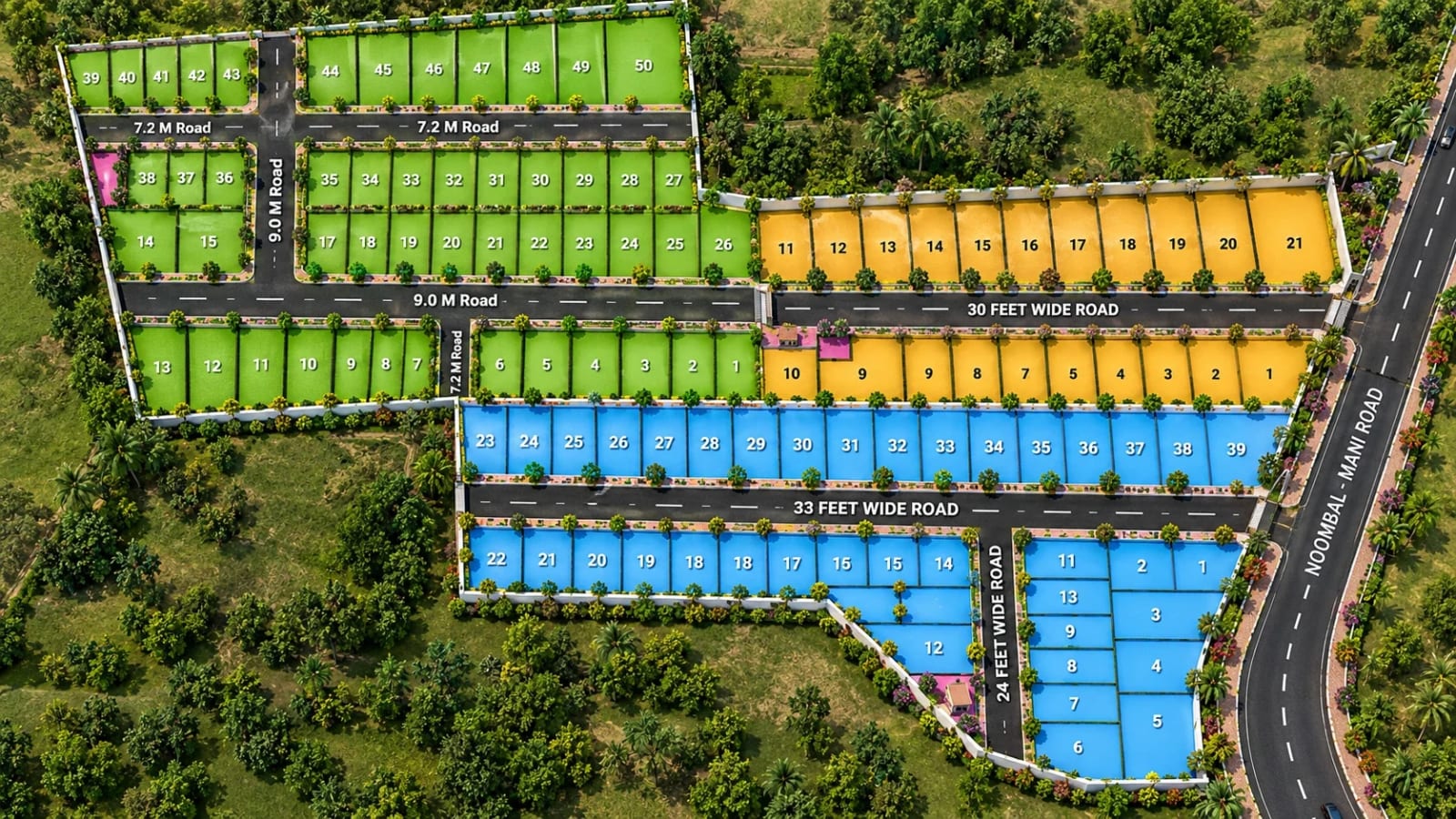 RLD Merlion Estate — site layout plan