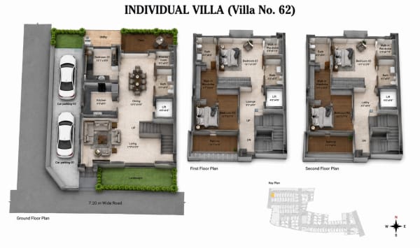 5 BHK Villa floor plan — DRA INARA
