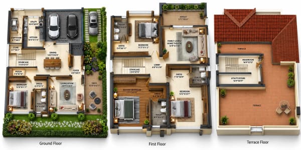 4 BHK Villa floor plan — Infinium Central 16
