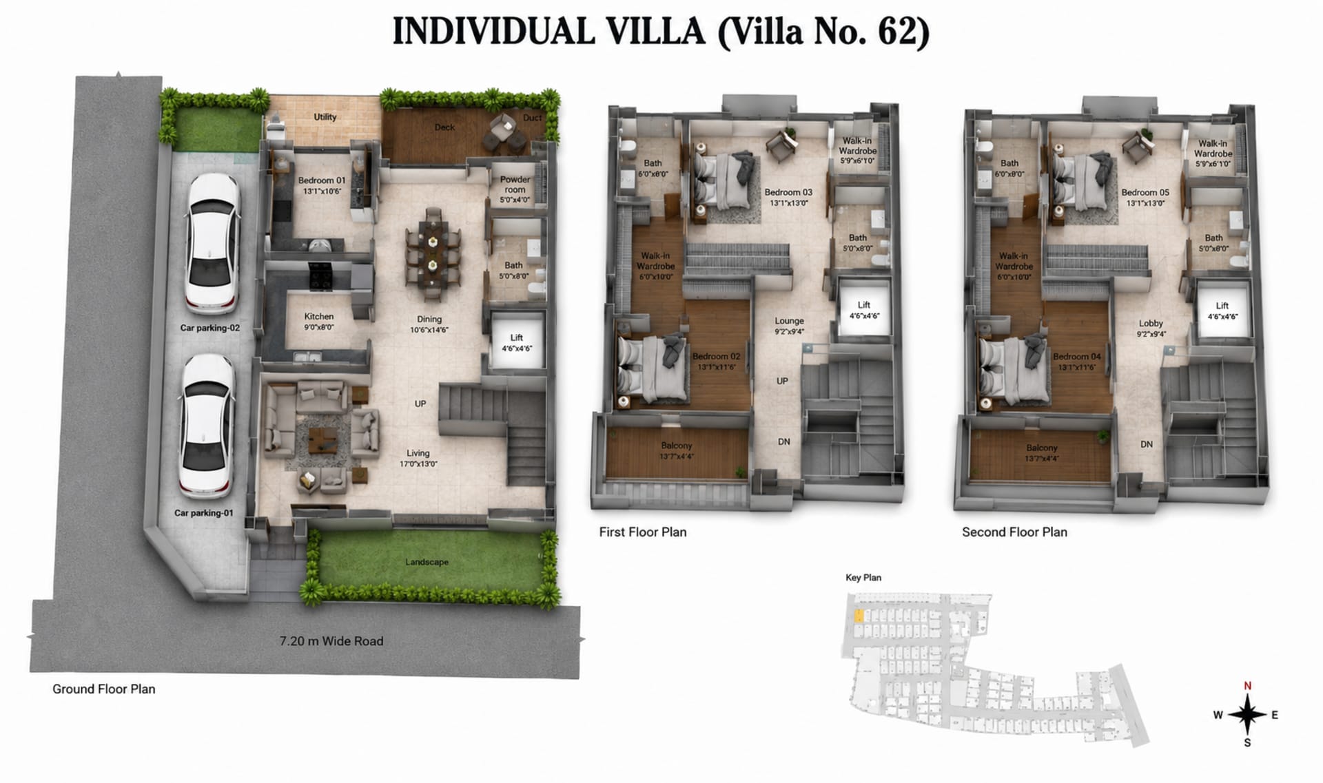 5 BHK Villa Floor Plan – DRA INARA