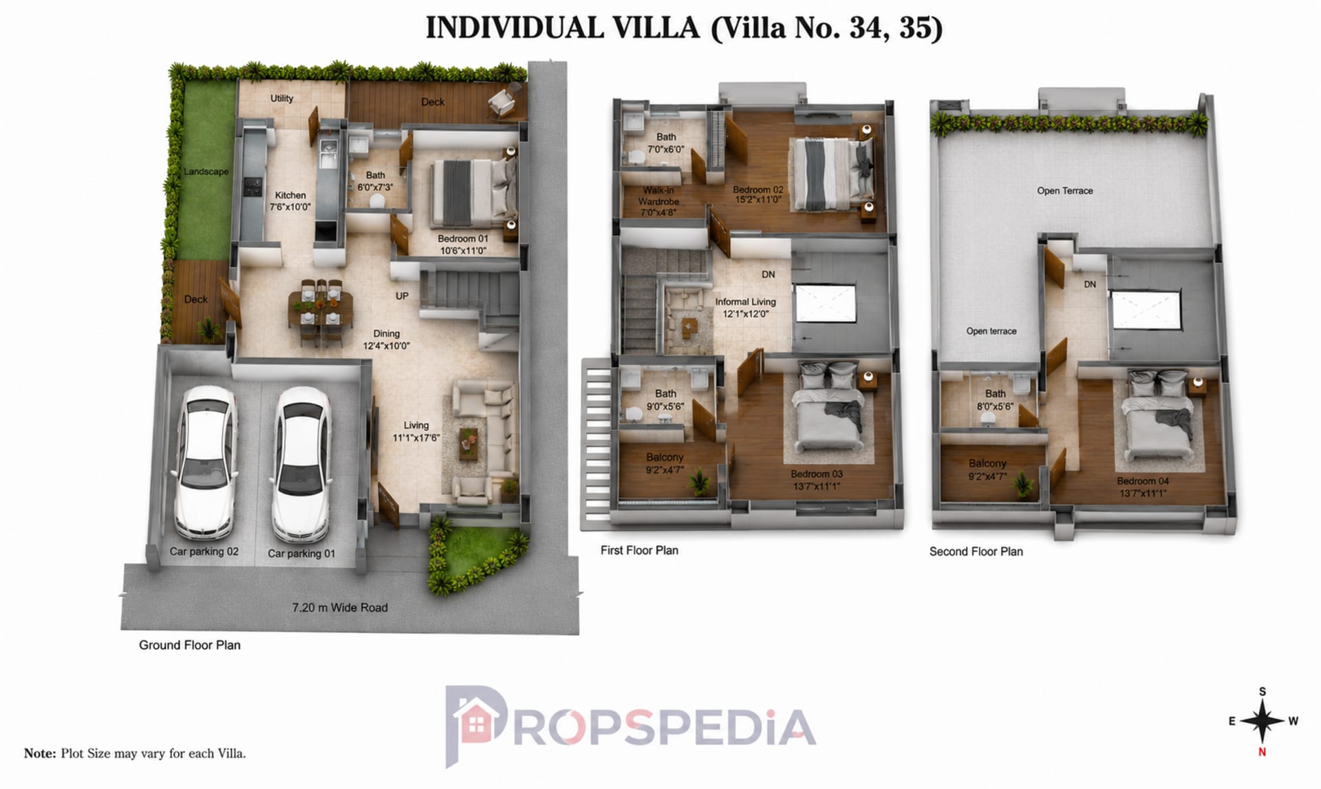 4 BHK Villa Floor Plan – DRA INARA