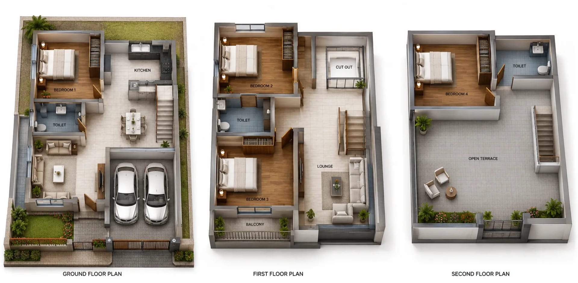 4 BHK Villa Floor Plan – Bollineni Siera