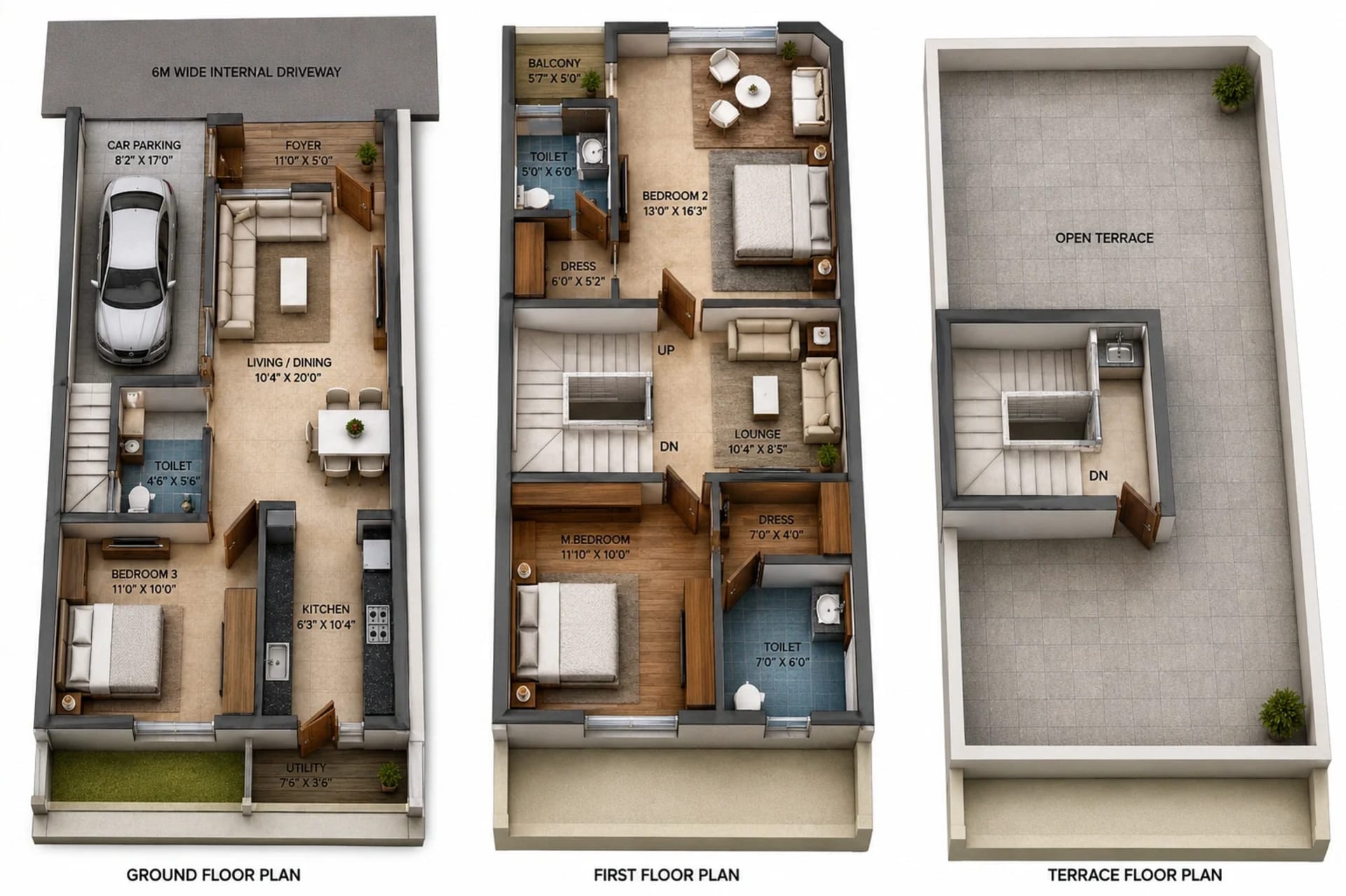 4 BHK Villa Floor Plan – VNR Tiara