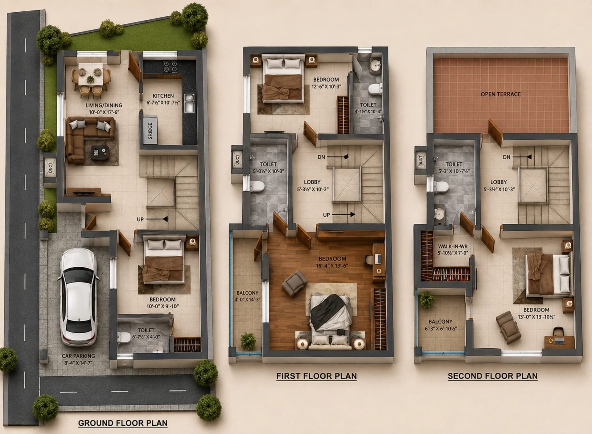 4 BHK Villa Floor Plan – ATH Feathers