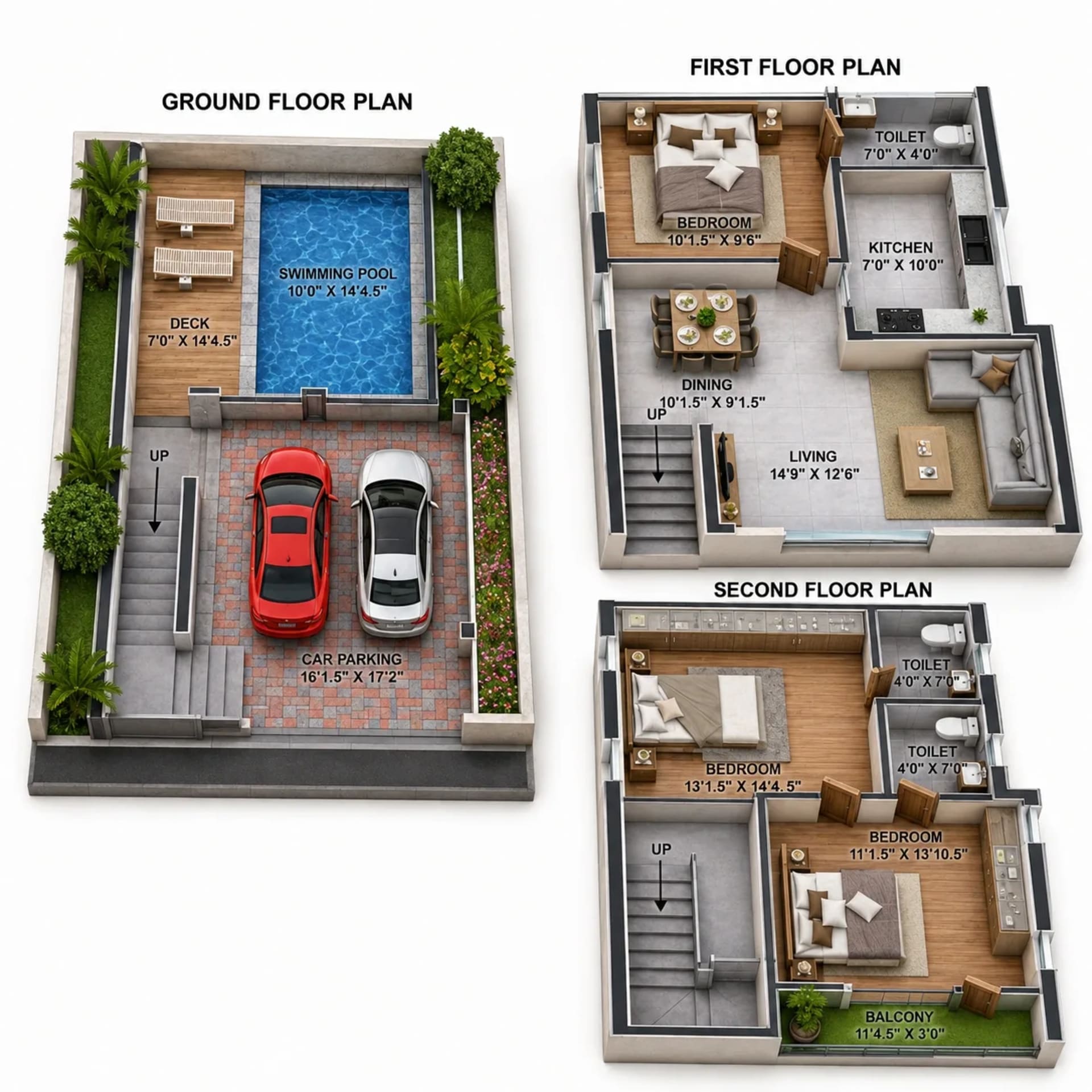 3 BHK Villa Floor Plan – SHDC Sai Anugrahaa