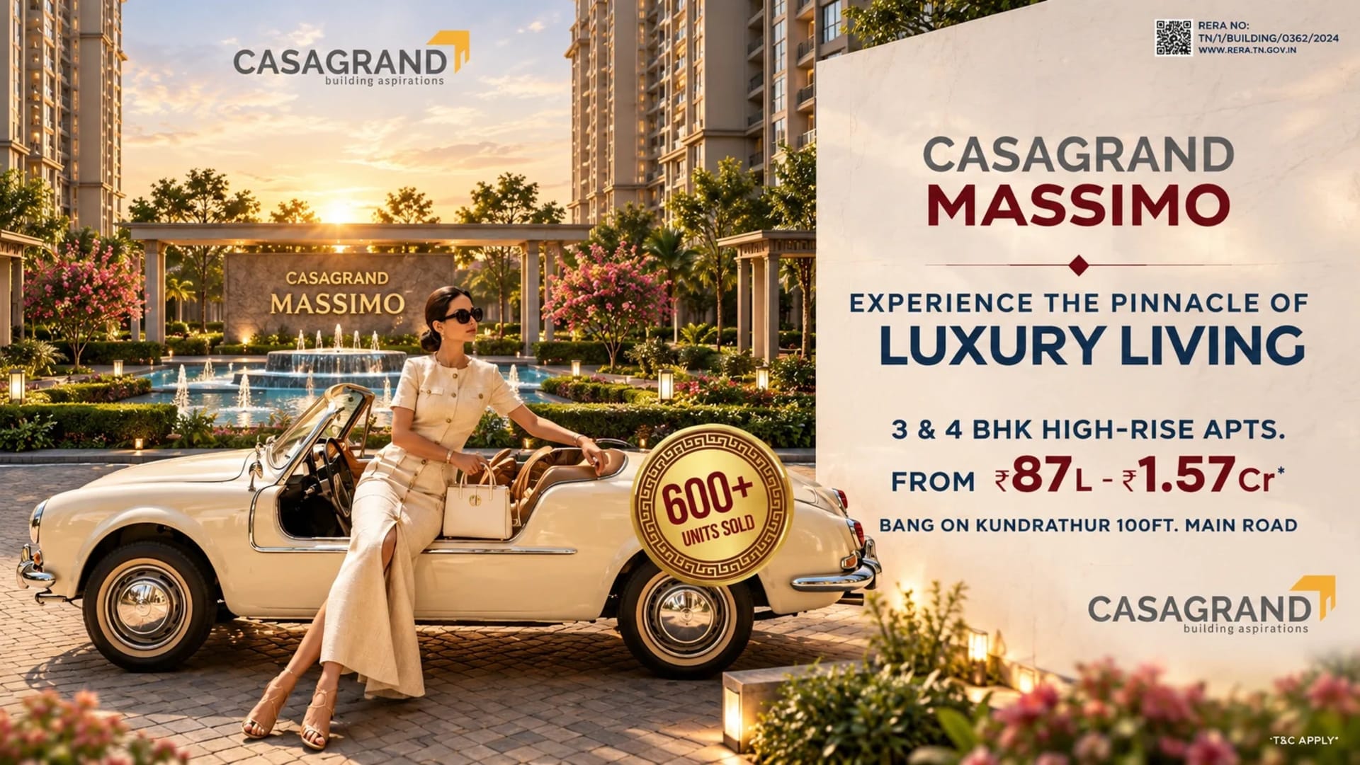 Casagrand Massimo – 3 BHK Apartment