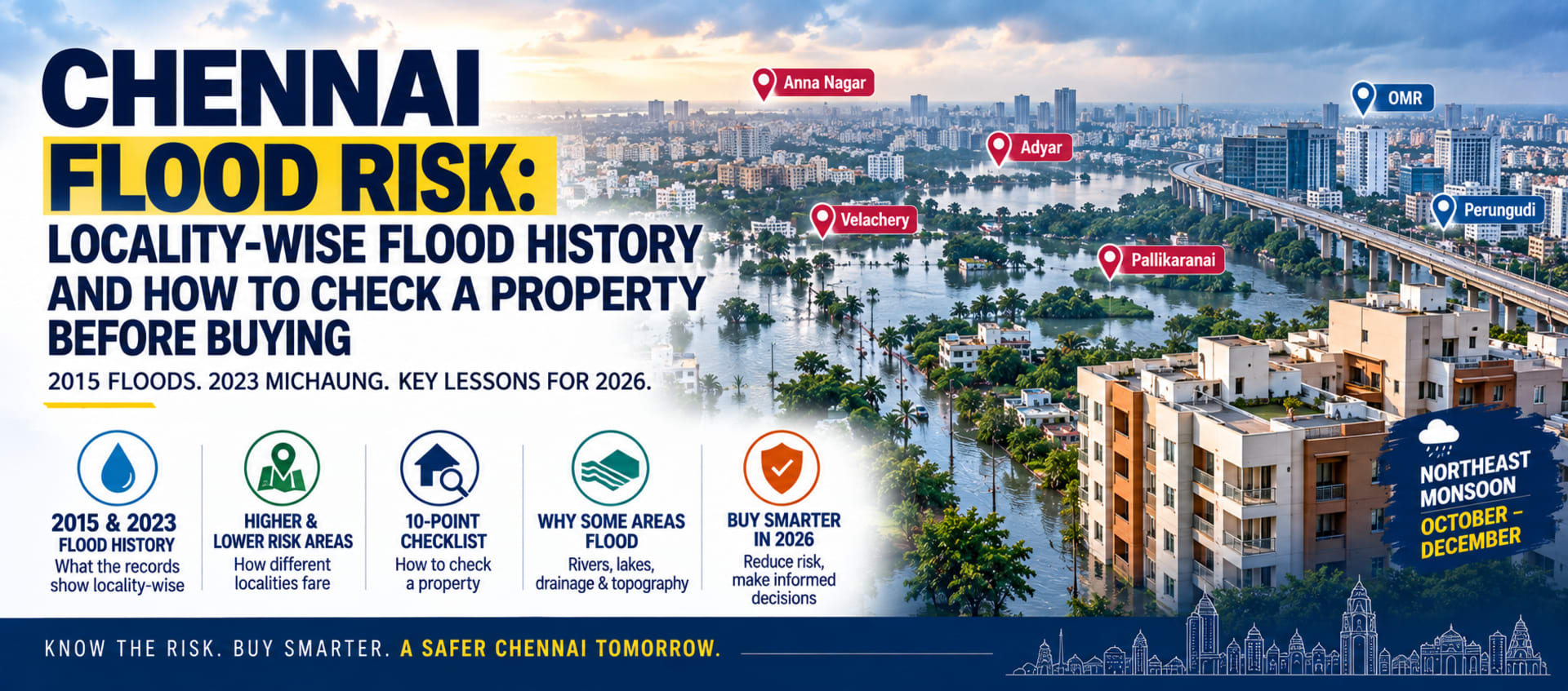 Flood-Free Areas in Chennai 2026: Locality-Wise Flood Risk for Home Buyers