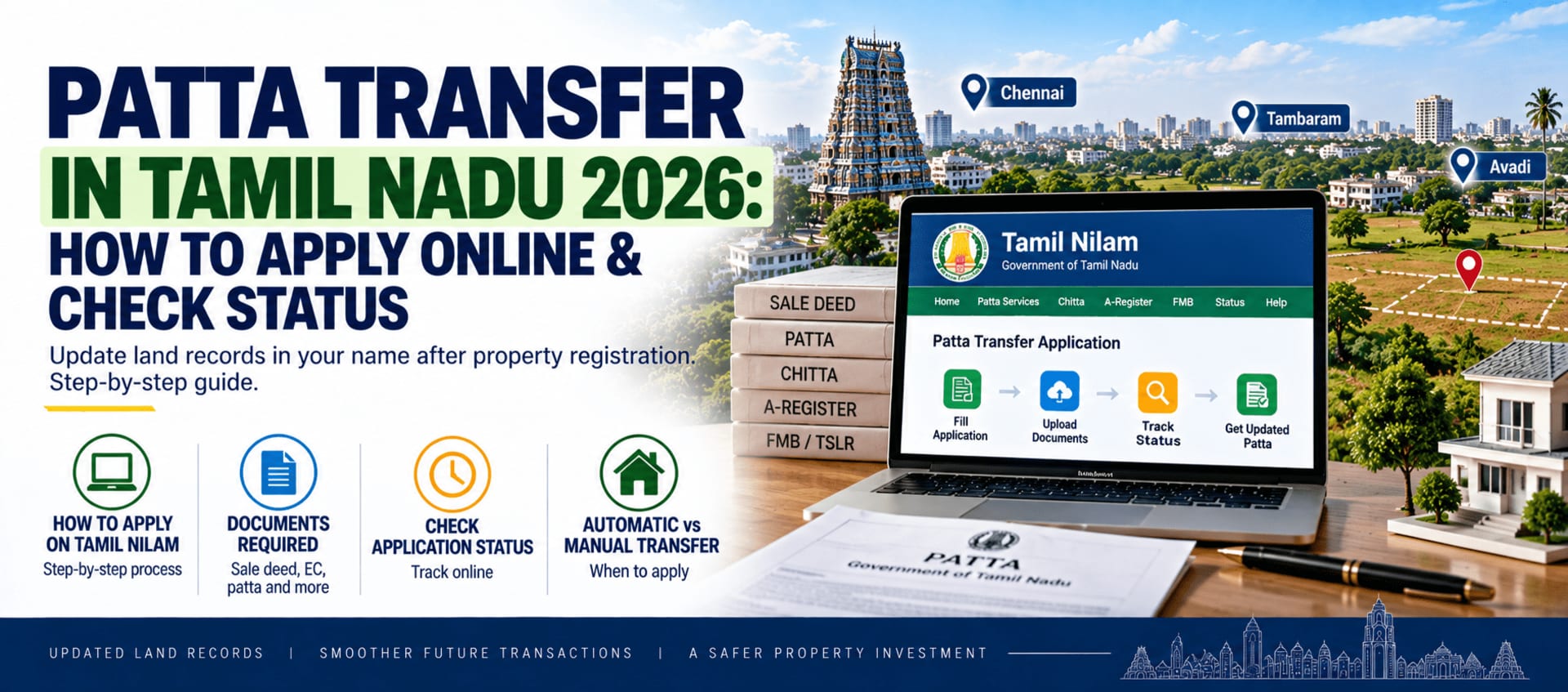Patta Transfer in Tamil Nadu: Apply Online & Check Status (Step-by-Step 2026)