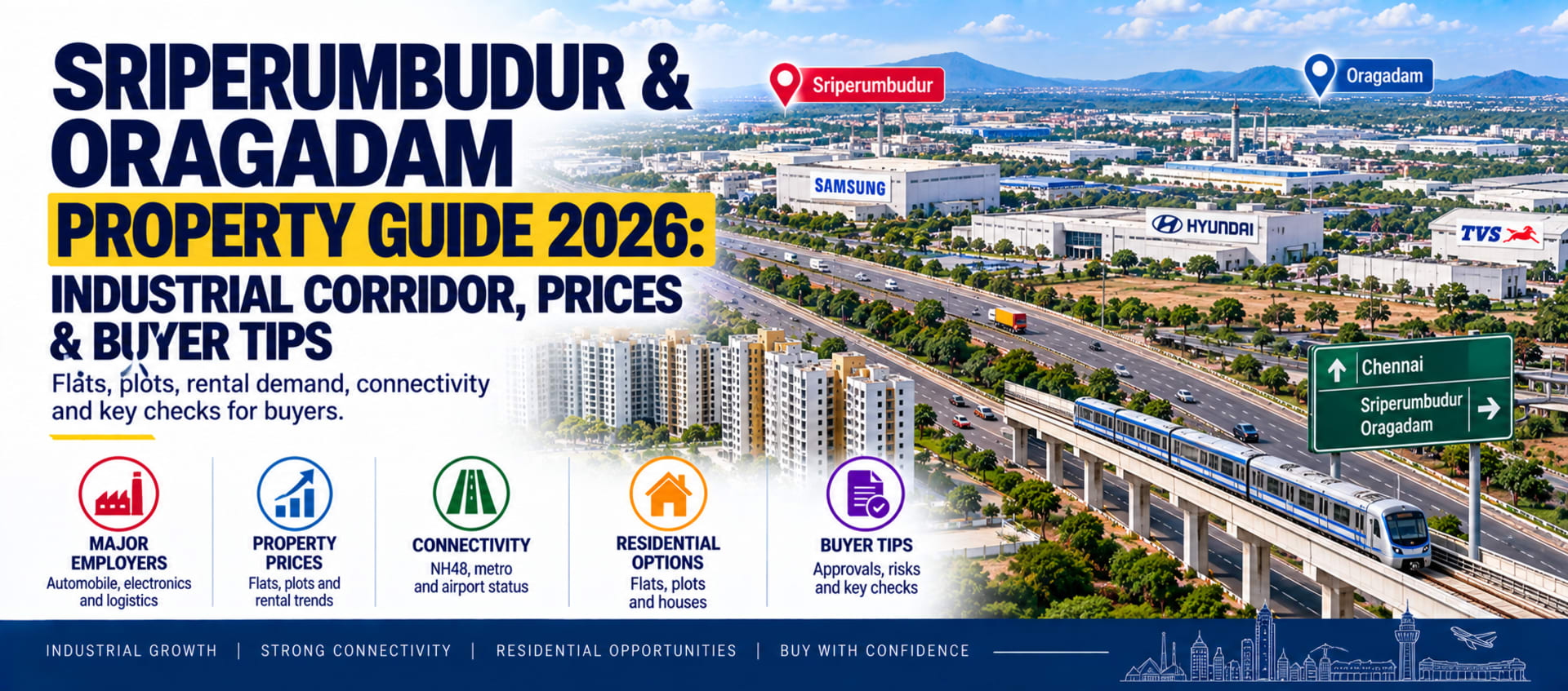 Sriperumbudur & Oragadam Property Guide 2026: Industrial Corridor, Prices & Buyer Tips