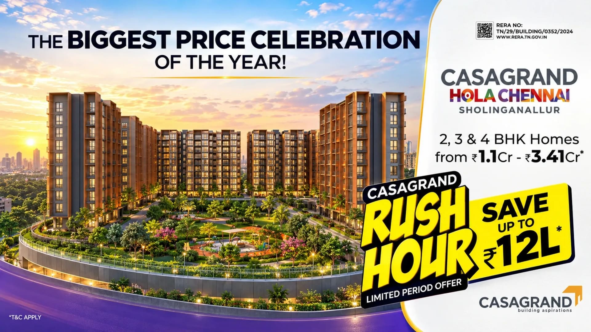 Casagrand HolaChennai in Sholinganallur, Chennai