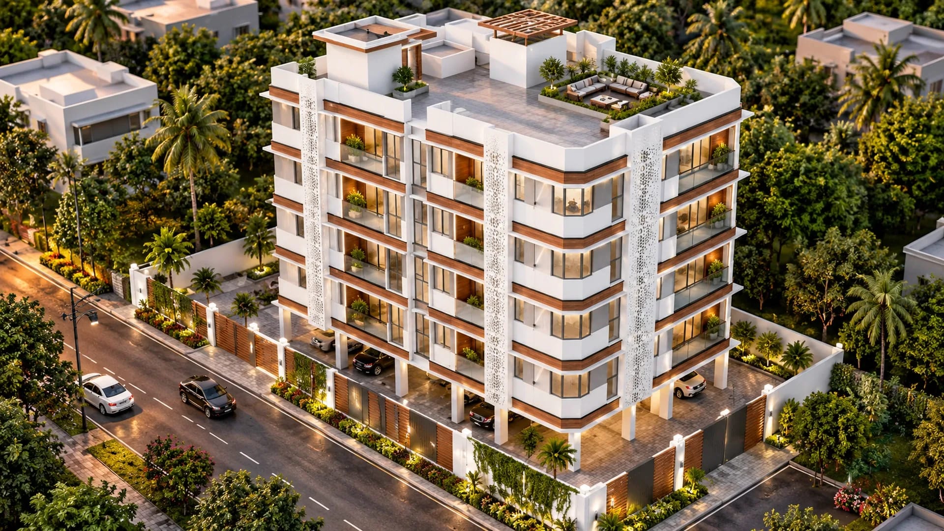 Concrete Fatima Akhtar Court in Manapakkam, Chennai — view 3