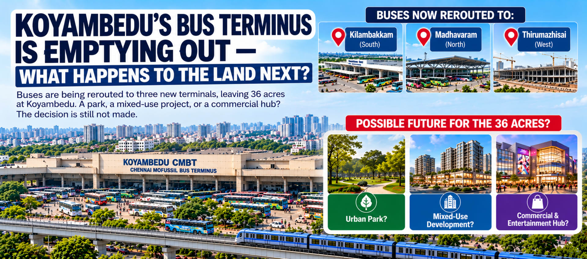Koyambedu's Bus Terminus Is Emptying Out — What Happens to the Land Next?