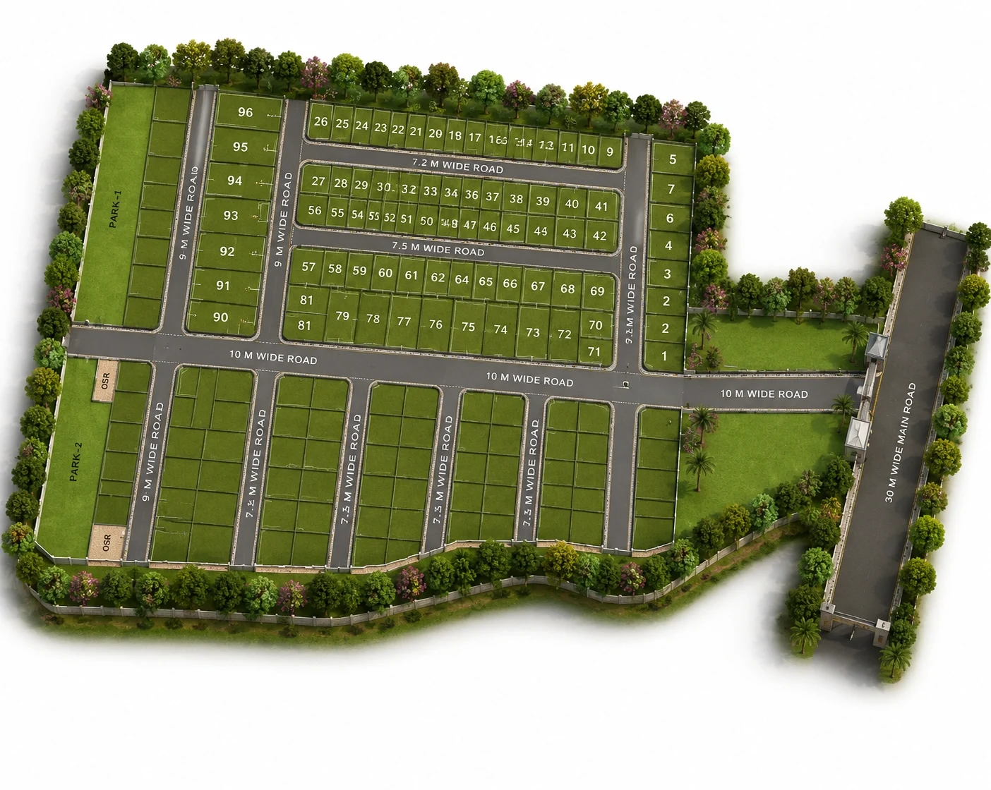 DRA Avalon — site layout plan