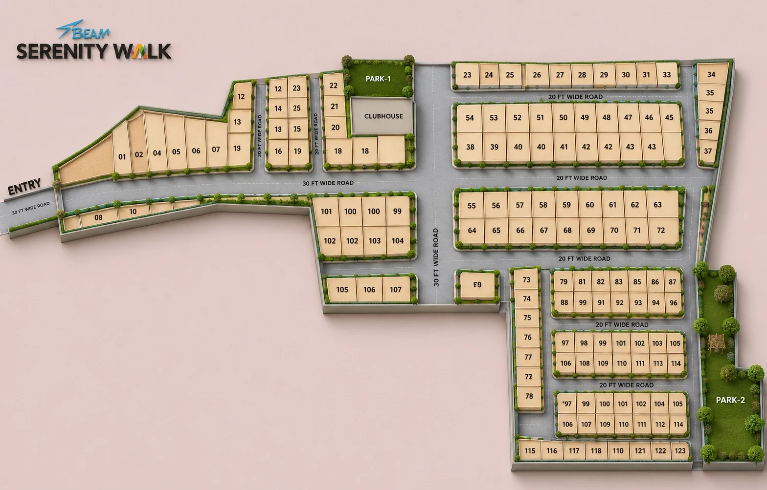 S&P Serenity Walk — site layout plan