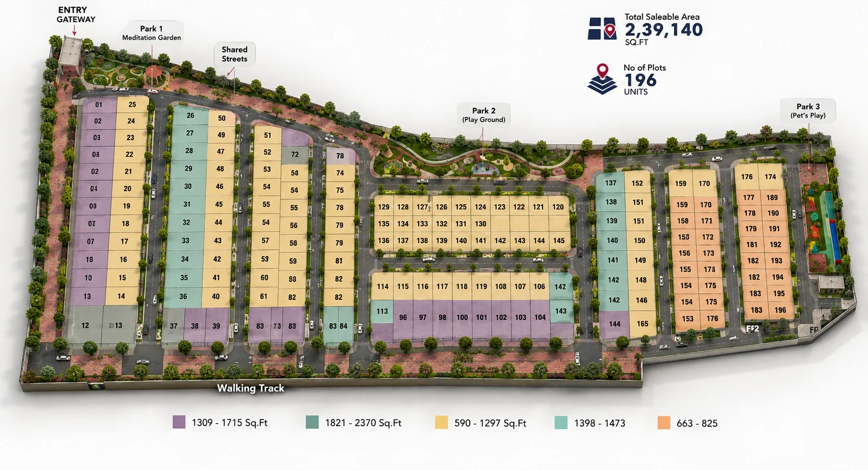 Urbando Paulsn Gardens — site layout plan