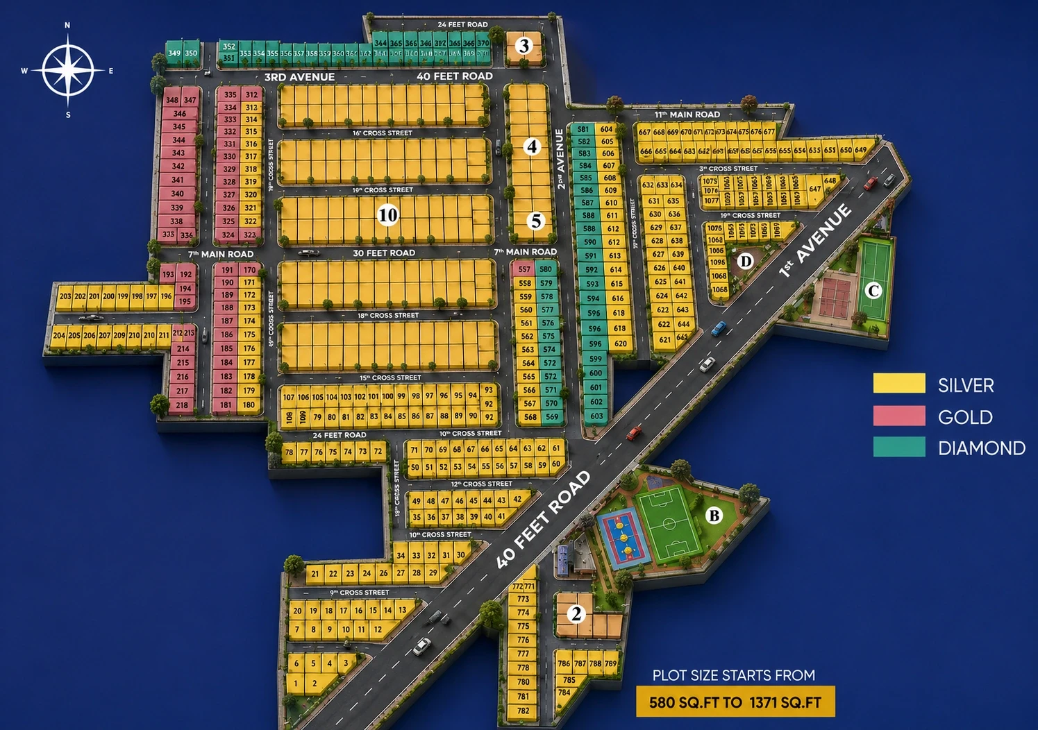 HiLiving Nexora — site layout plan