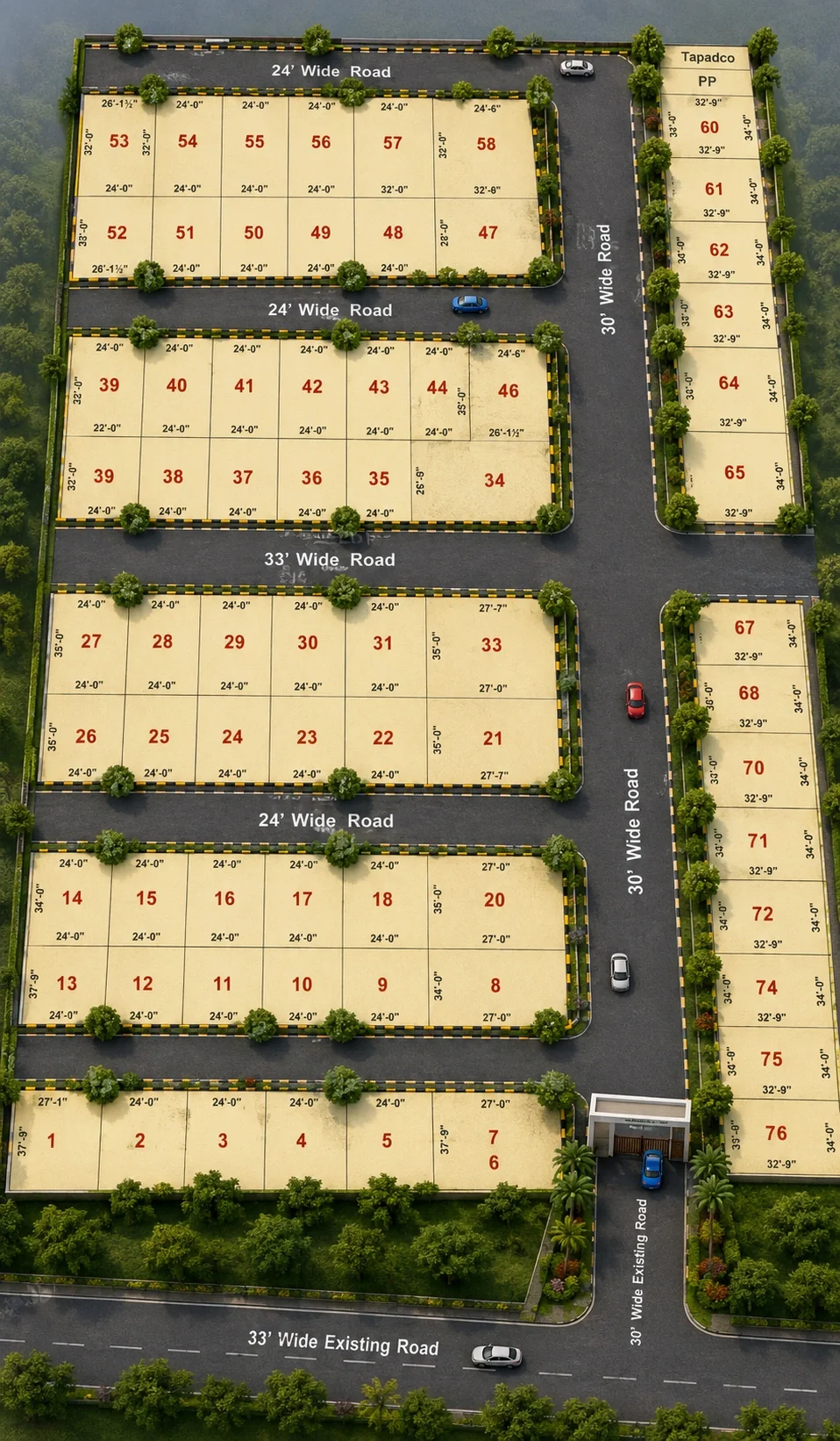 Stepsstone Srinivasa Palms — site layout plan