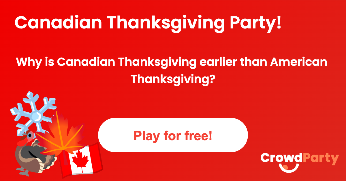 CrowdParty — Canadian Thanksgiving Party! — 60 Rounds