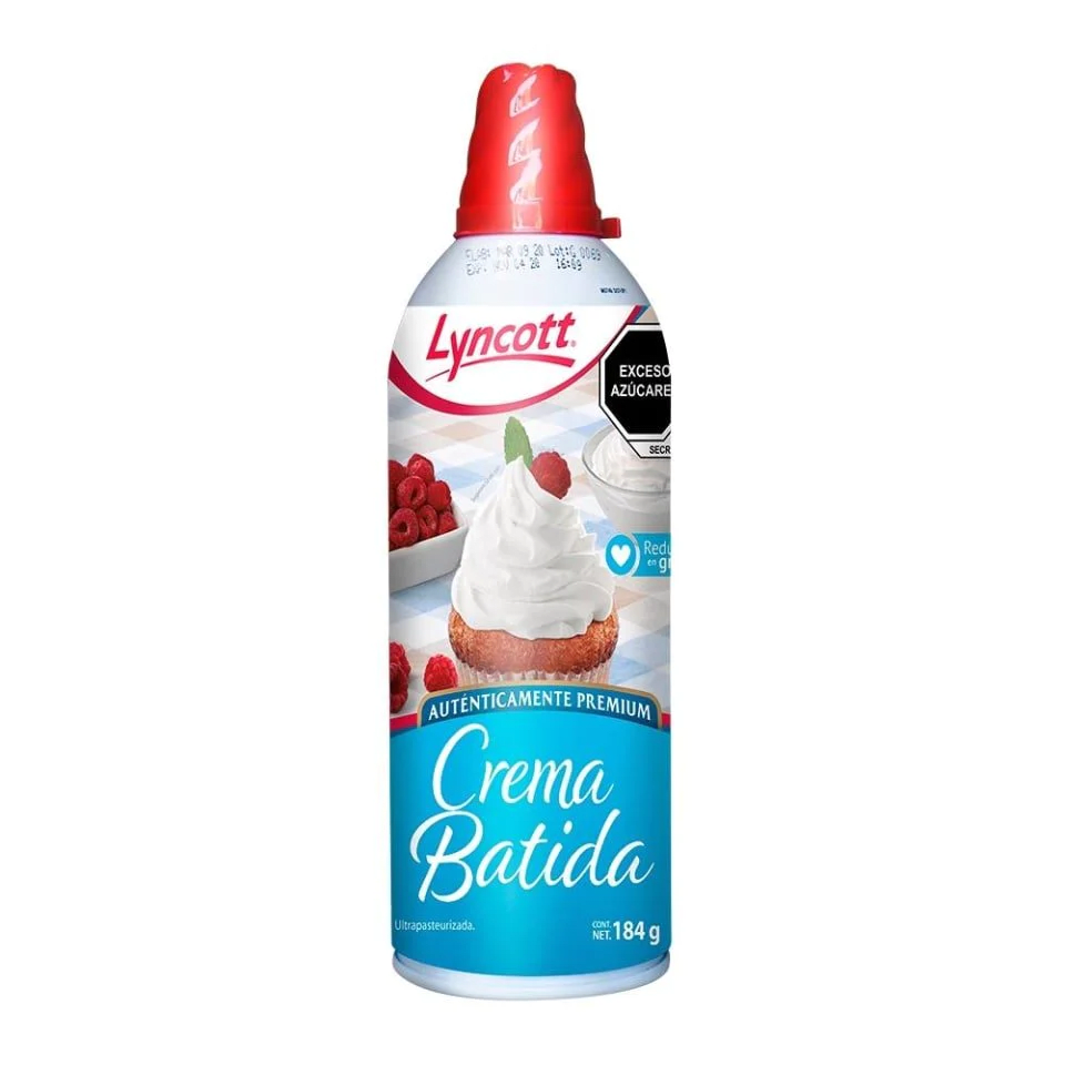 CREMA PARA BATIR AEROSOL LYNCOTT PZA C/184GR - 1