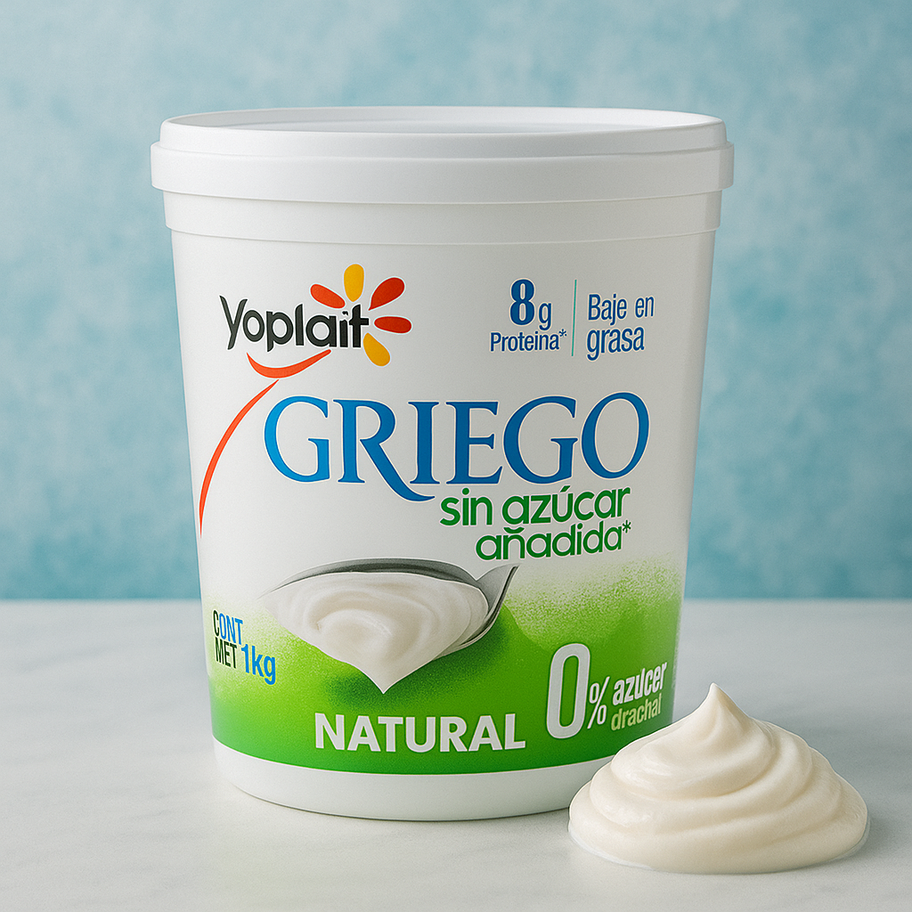 YOGHURT NATURAL GRIEGO S/AZUCAR VERDE PZA C/1.00 LT. - 0