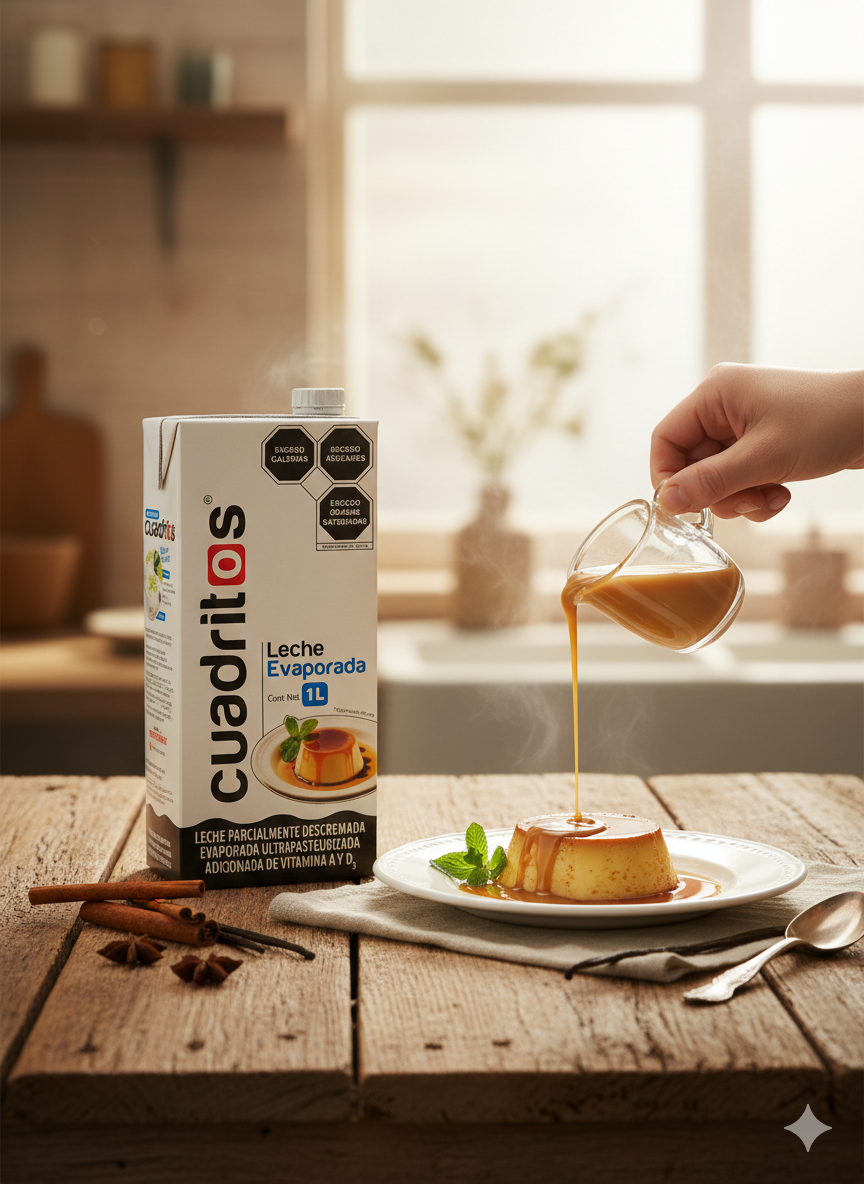 LECHE EVAPORADA CUADRITOS 1LT - 0