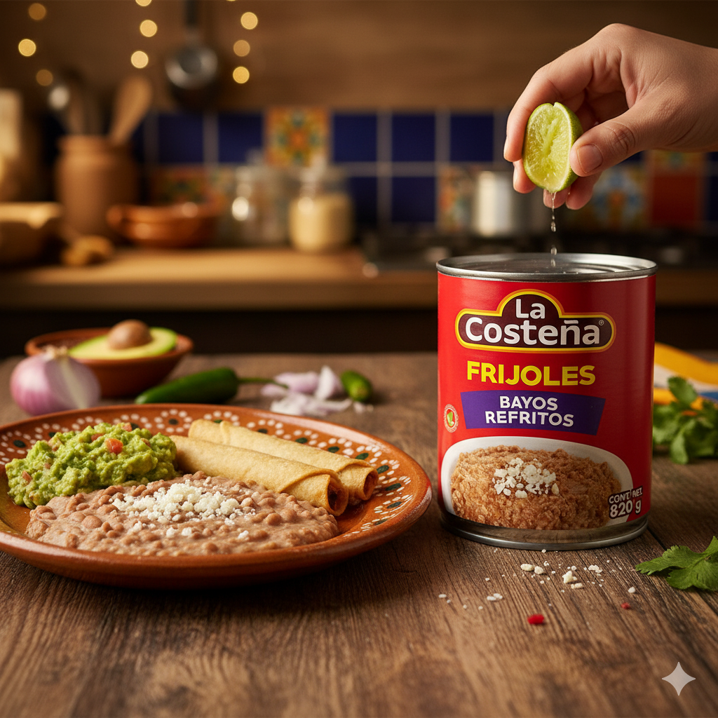 FRIJOLES REFRITOS LA COSTEÑA PZA 0.580 KG - 0
