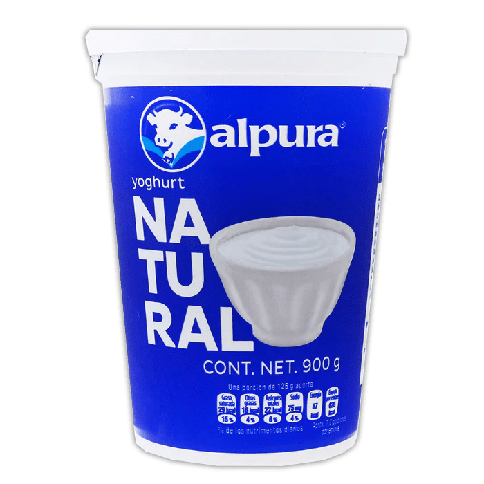 YOGHURT NATURAL ALPURA PZA C/1.00 LT. - 0