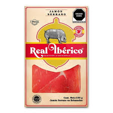 JAMON SERRANO ESPAÑOL REAL IBERICO BSA C/.100 GRS. - 0