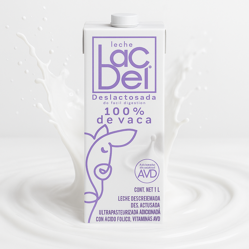 LECHE LACDEL DESLACTOSADA PZA 1LT - 0
