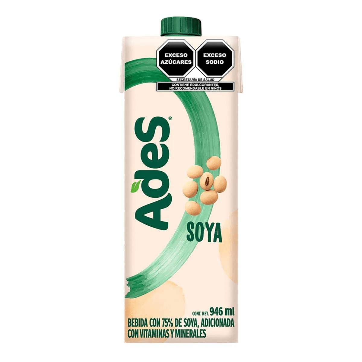 LECHE DE SOYA ADES PZA 946 ML - 1